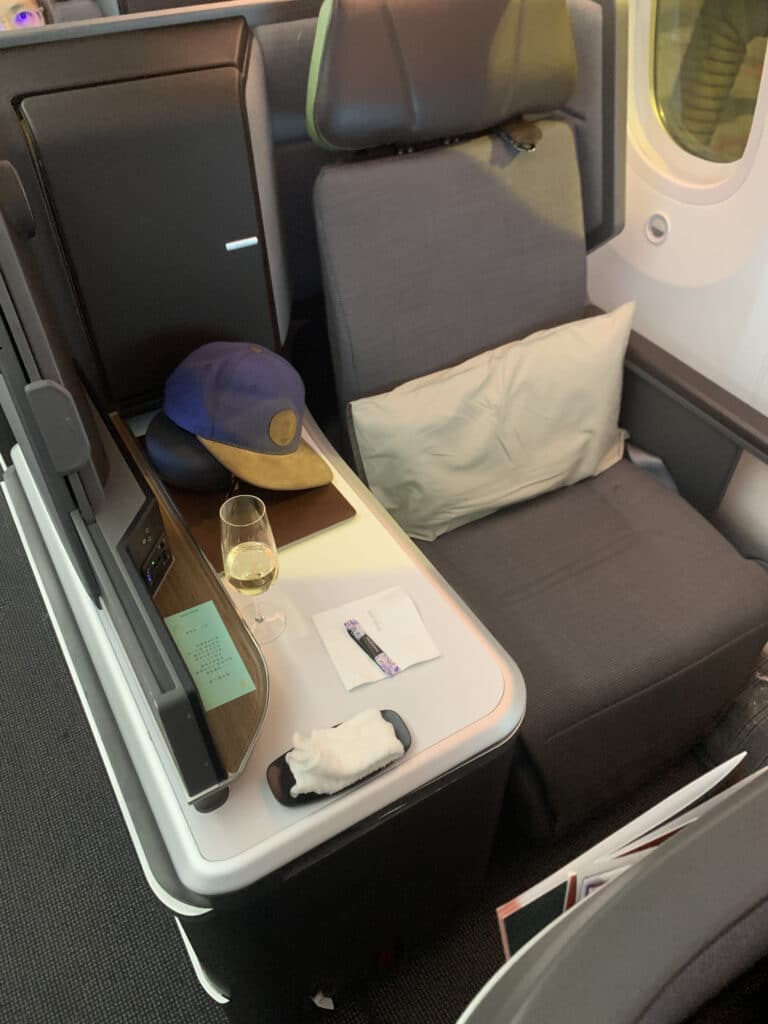 Eva Air 787 Business Class Seat