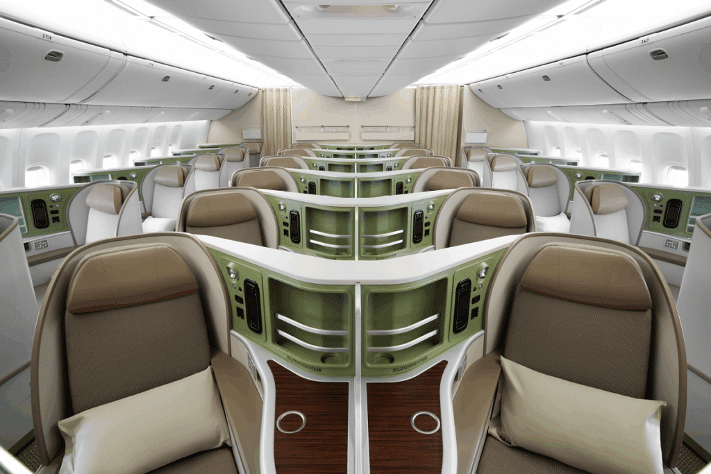 Eva Air 777 Business Class Seat