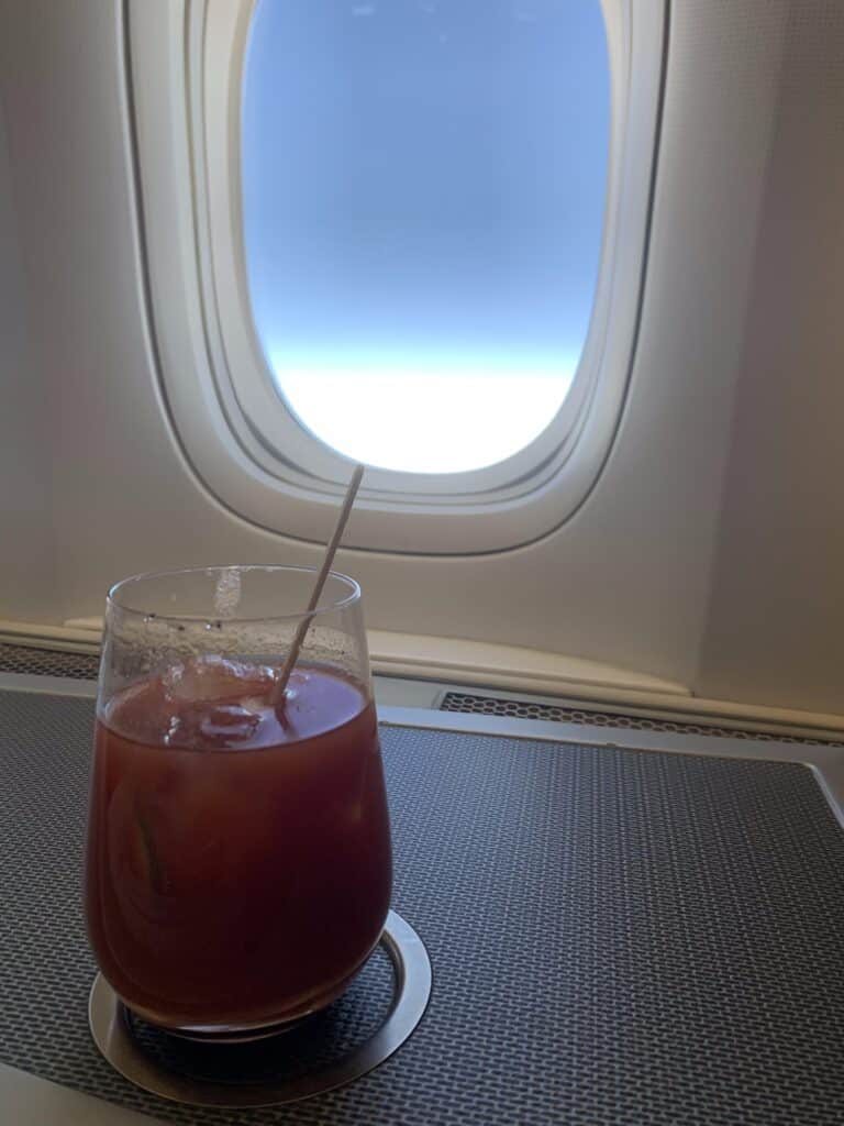 Eva Air Business Class 777 BR 272 Meal | Lunch