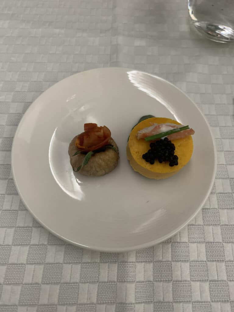 Eva Air 787 Business Class Meal | Dinner