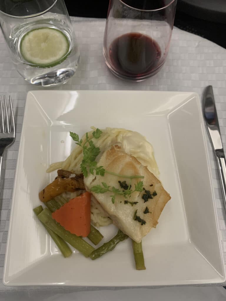 Eva Air 787 Business Class Meal | Dinner