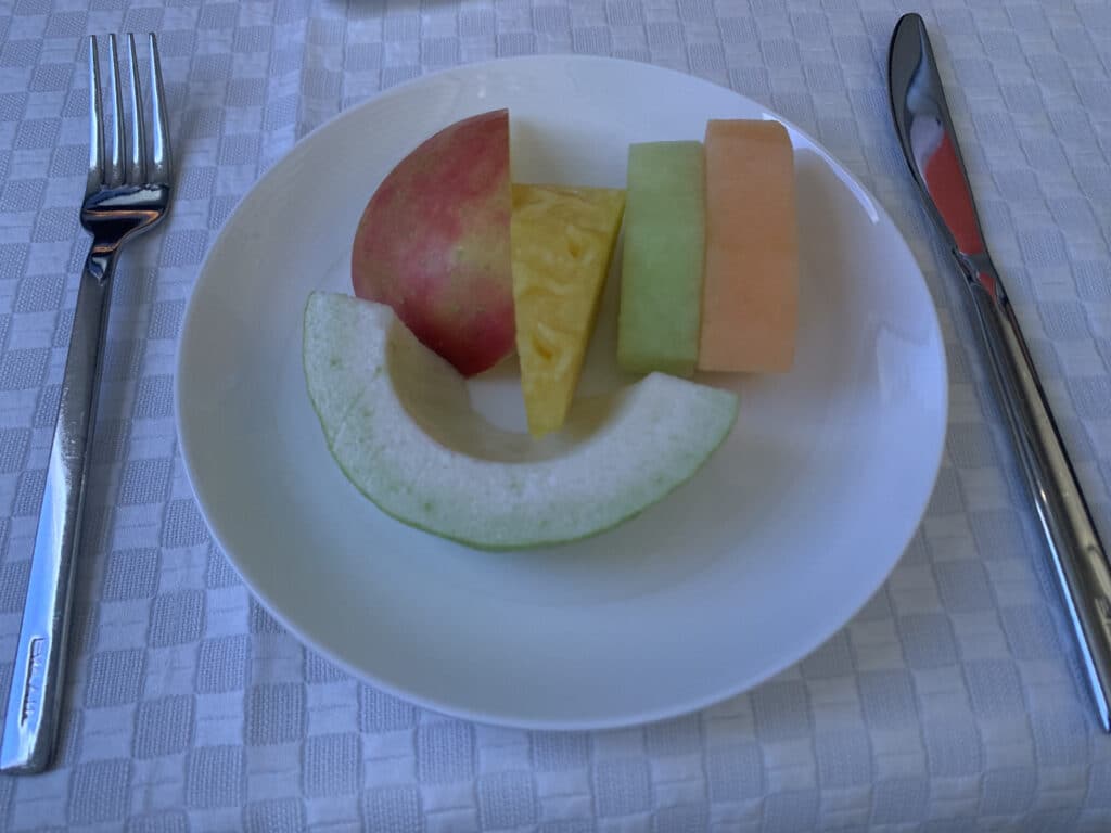 Eva Air 787 Business Class Meal | Breakfast