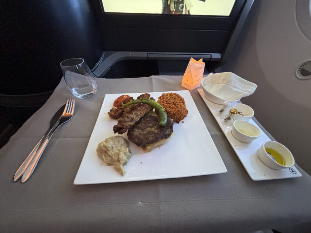 Turkish Airlines 787 Business Class Meal | Second Meal