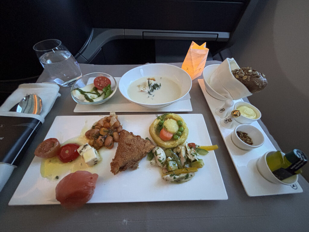 Turkish Airlines 787 Business Class Meal | Second Meal