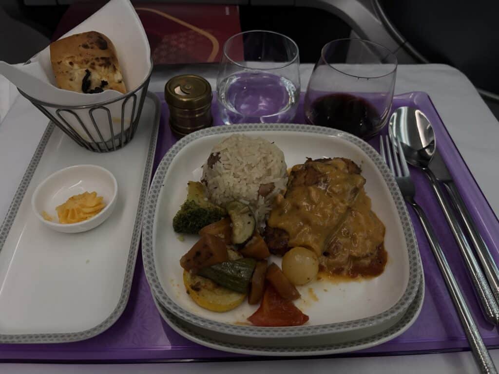 Air India Business Class 787 Review | Meal Service