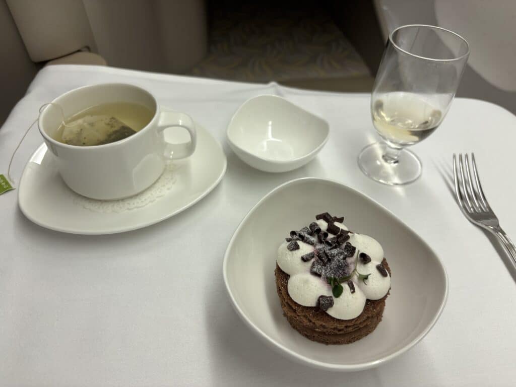 Asiana Airlines Business Class 777 Meal | Dinner