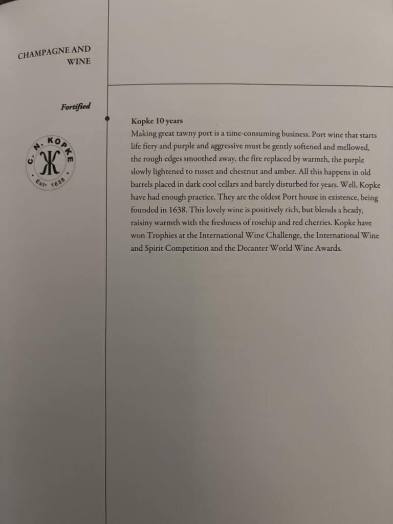 Singapore Airlines Business Class 787 Review | Menu