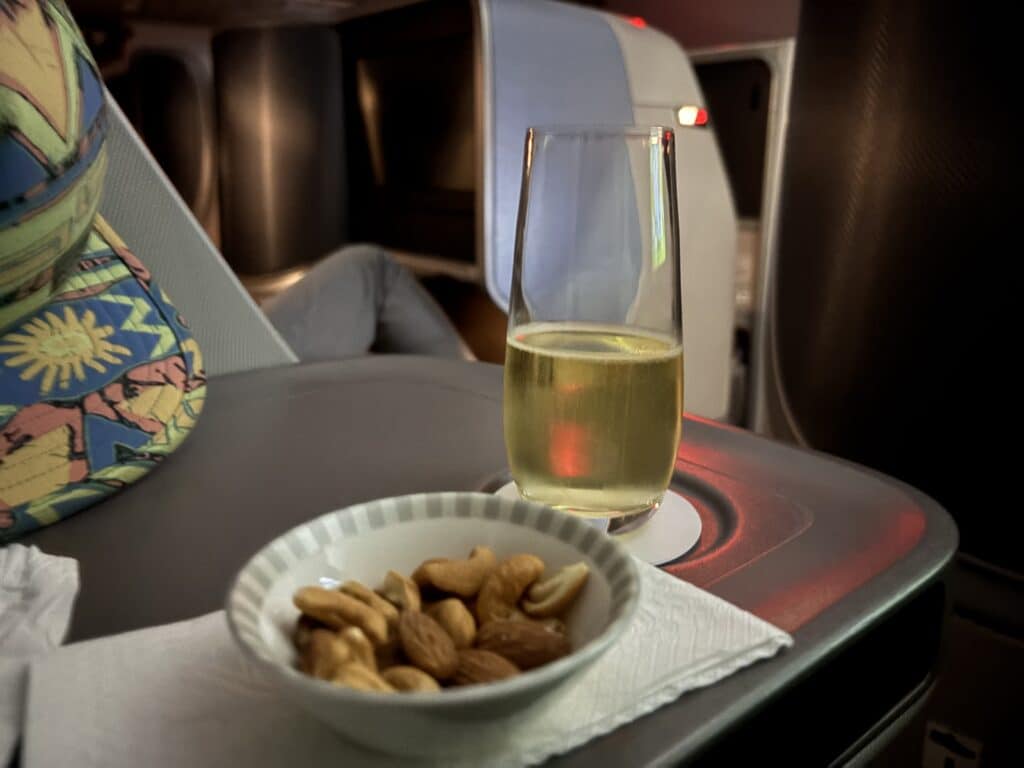 Singapore Airlines Business Class 787 Review | Meal Service
