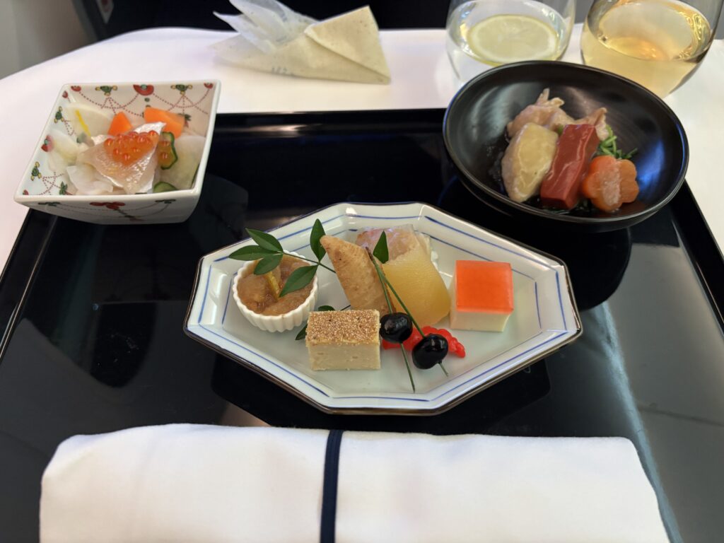 ANA 787 Business Class Meal | Dinner