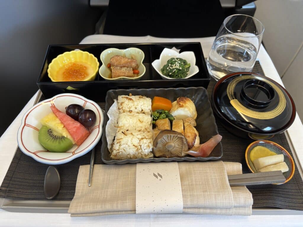 Starlux A330 Business Class Meal Service